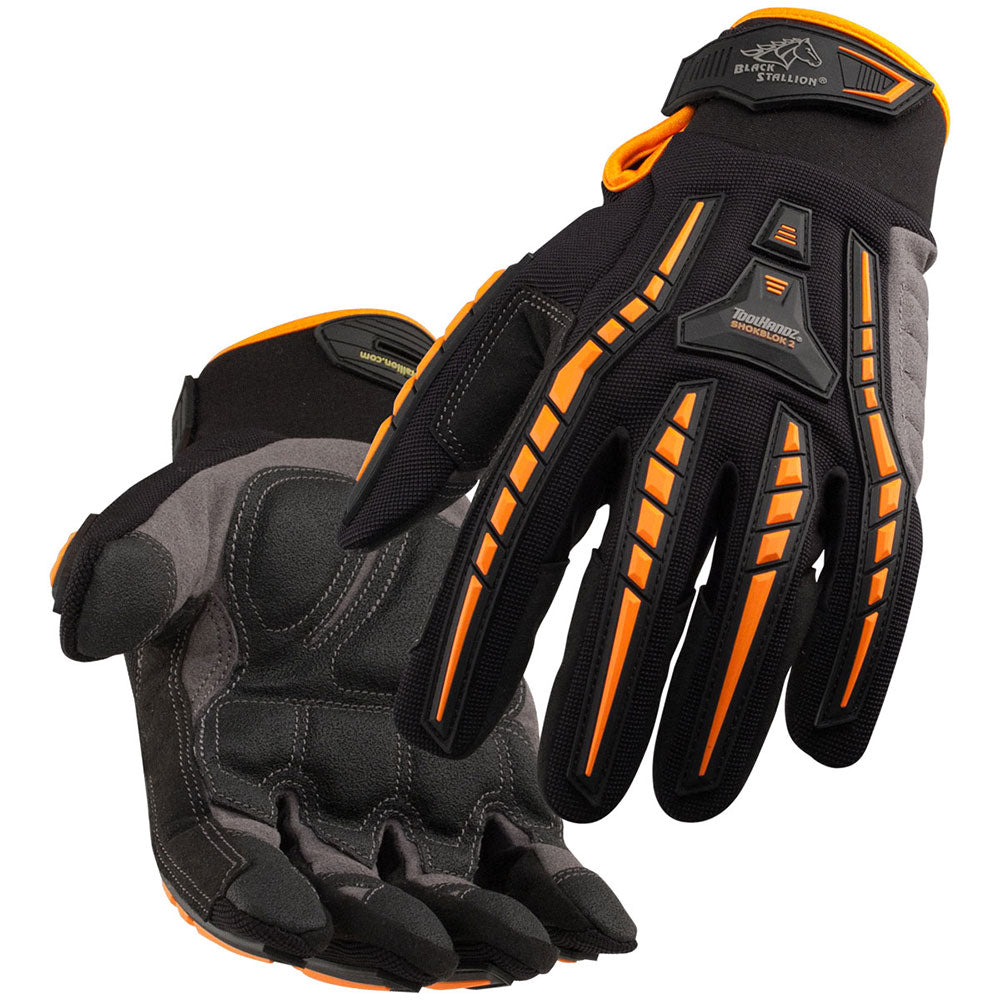 Black Stallion GX100-MD ToolHandz Anti-Impact Glove with BumpPatch, Medium