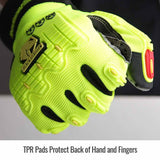 Black Stallion GX2025-YB-LRG ToolHandzÂ® MAX High Abrasion-Resistant Mechanics Glove - Large [A2] - 3