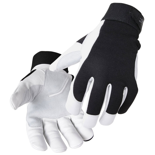 Black Stallion GX3020-BW-MED Flexhand Grain Goatskin Mechanics Glove, Medium