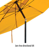 Black Stallion UB150 Flame Resistant Industrial Umbrella and Tripod Stand Combo - 2