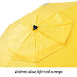 Black Stallion UB150 Flame Resistant Industrial Umbrella and Tripod Stand Combo - 4