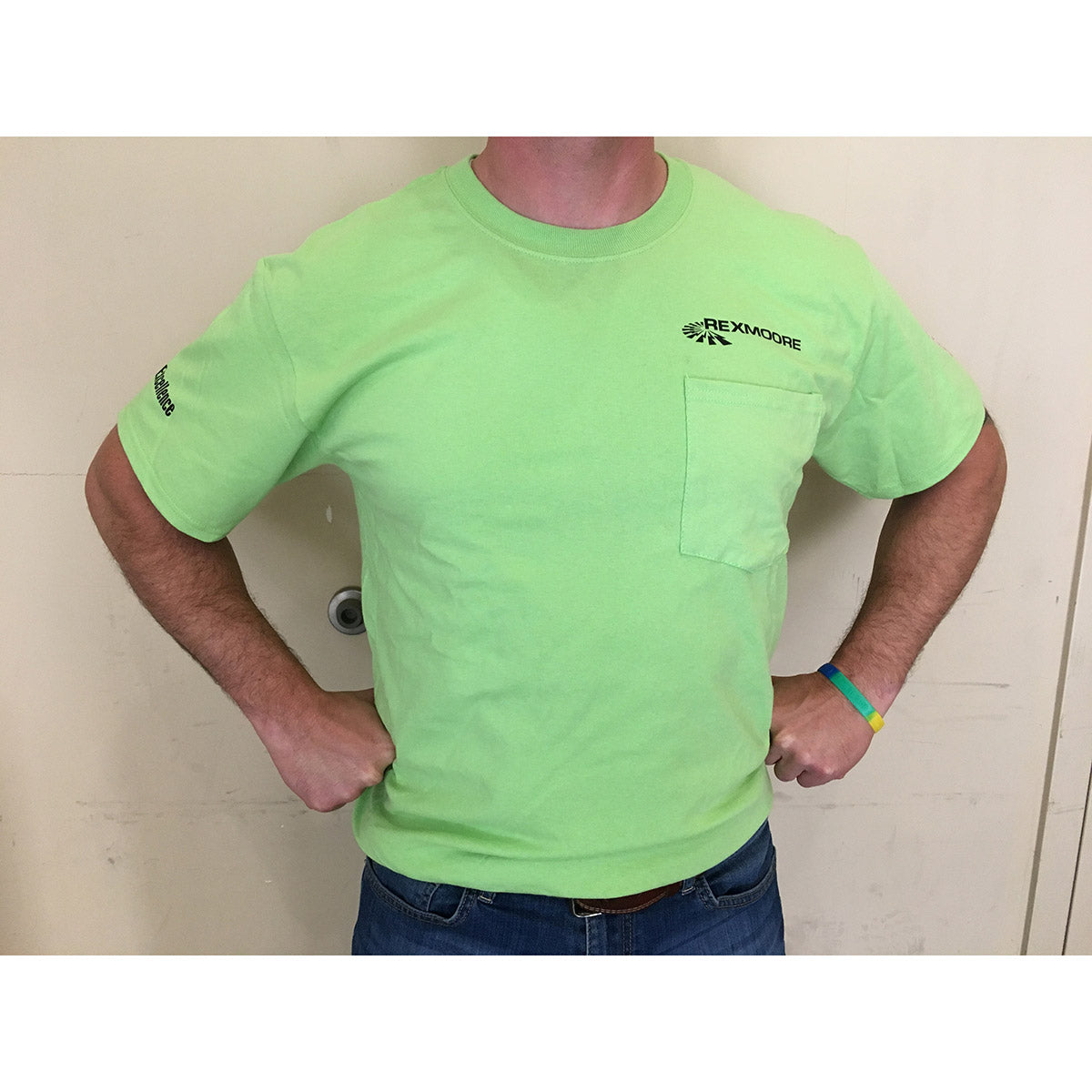 3XL Short Sleeve T-Shirt with Rex Moore Logo