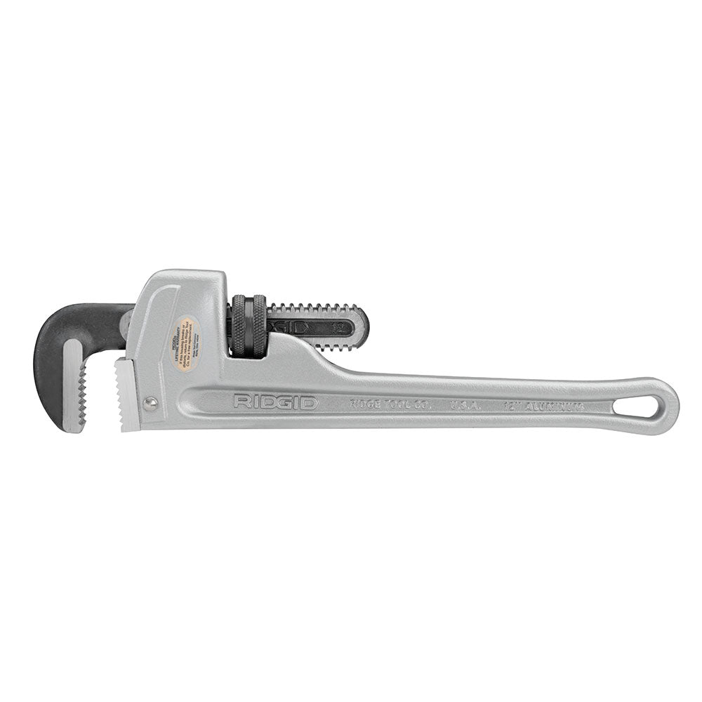 RIDGID 47057 12" Aluminum Straight Pipe Wrench - Model 812 - 3