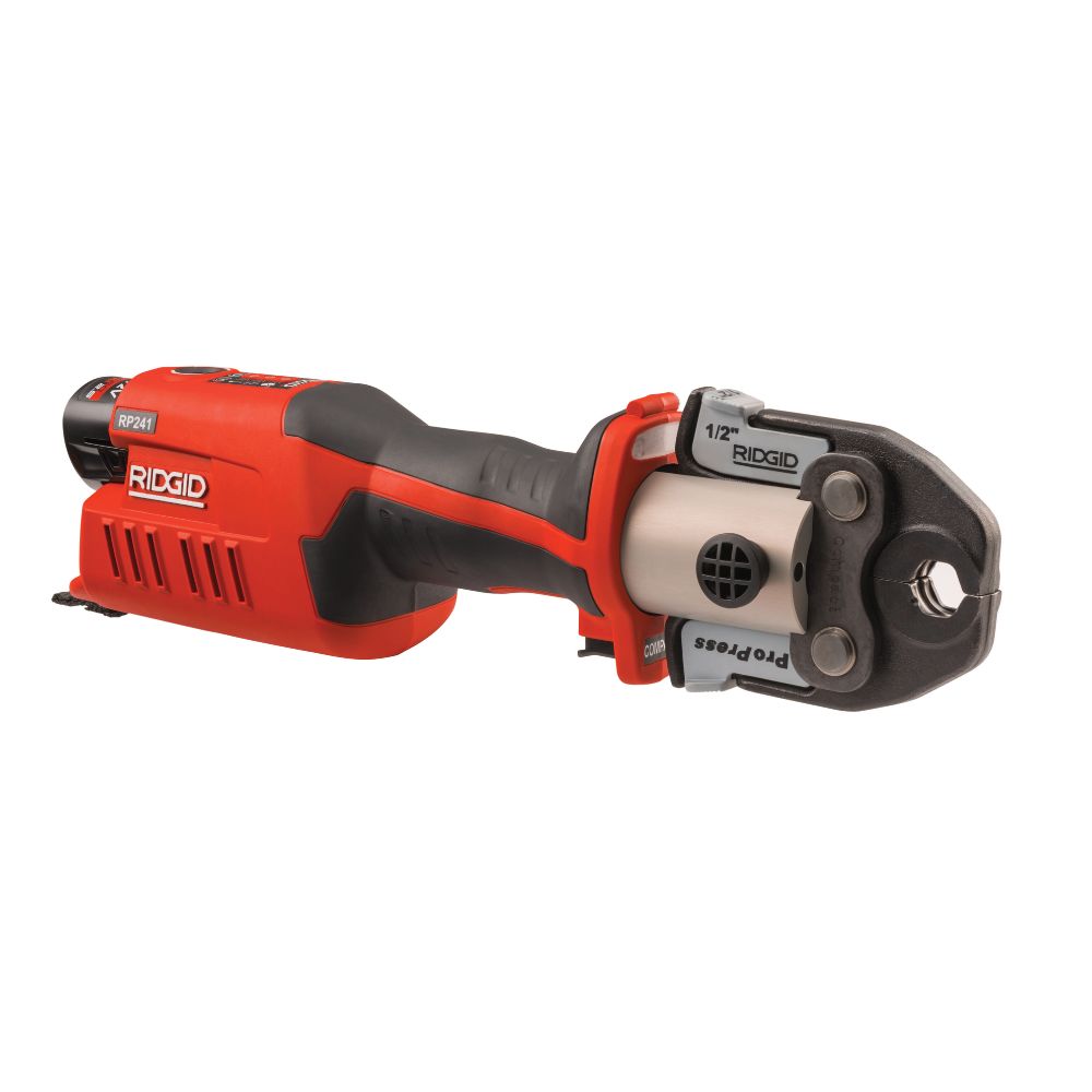 Ridgid 57378 RP 241 Compact Press Tool Kit with 1/2"-1" PureFlow Jaws - 2