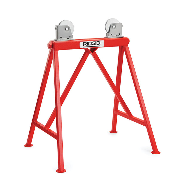 RIDGID 64642 AR-99 Adjustable 36" Pipe Stand Roller Support with Steel Wheels