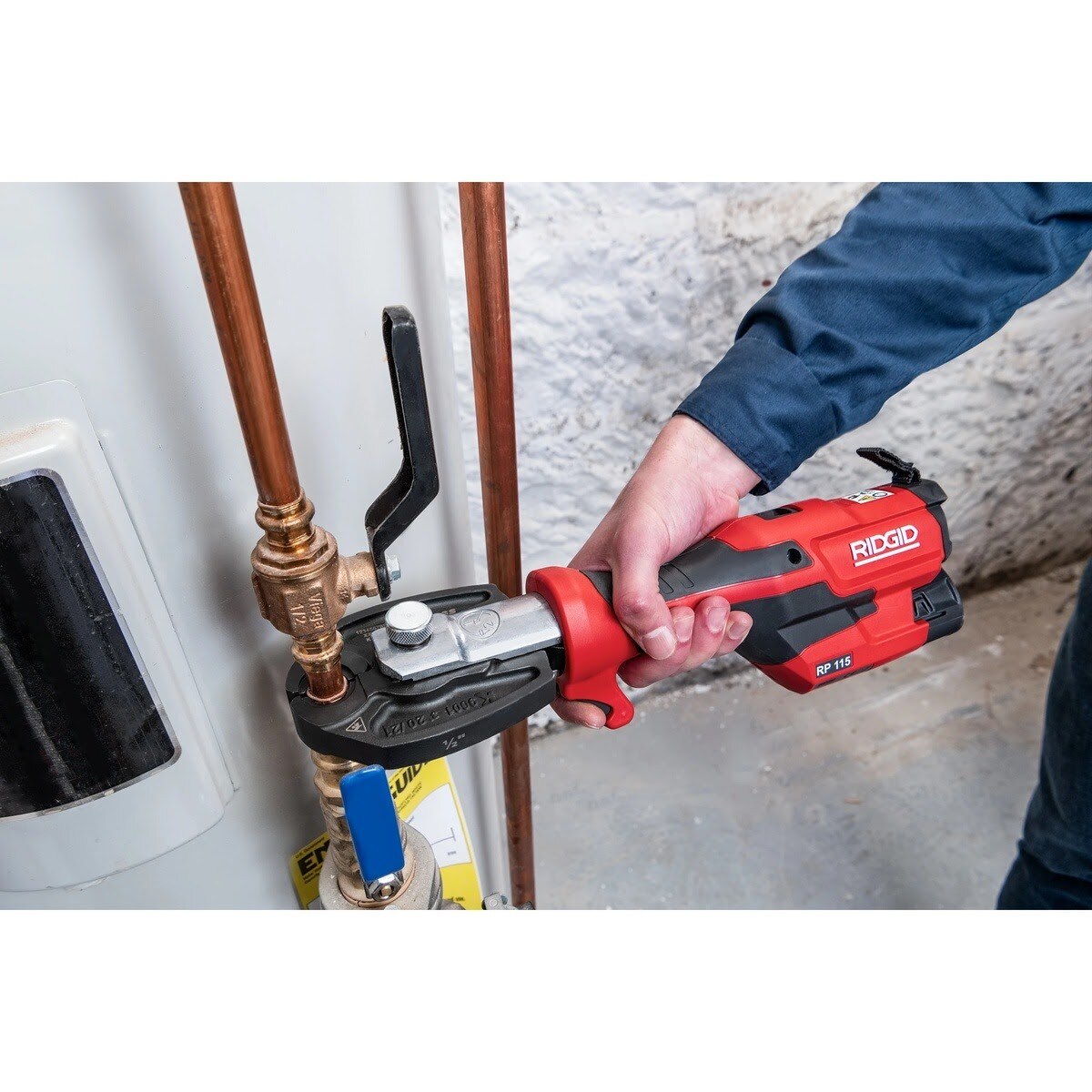 Ridgid 72543 RP 115 Mini Press Tool 12V Battery Kit with PureFlow Jaws 1/2 in. to 3/4 in. (1 Kit) - 5