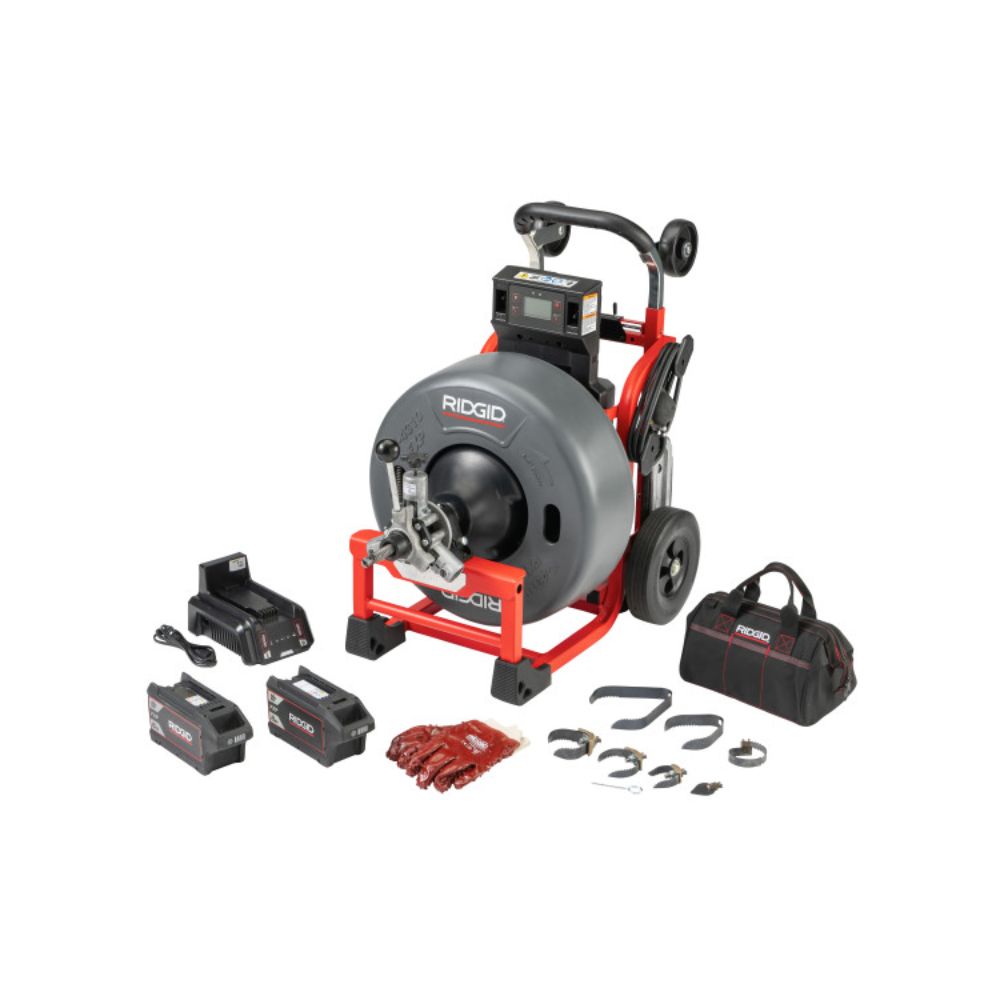 Ridgid 73048 K-4310 FXP 3/4" Drum Machine with FXP Battery-8.0 Ah (Qty-2) & Charger