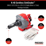 Ridgid 78048 K-46 Cordless SinkSnake with 5/16" x 25' IC Cable - 17