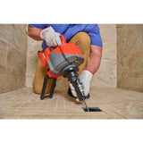 Ridgid 78058 K-46 Cordless SinkSnake Deluxe Kit with 5/16" x 25' Cable, 3/8" x 35' Cable, T-250 Tool Set, Carrying Case, 18V 2.5Ah Battery & Charger - 9