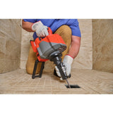 Ridgid 78058 K-46 Cordless SinkSnake Deluxe Kit with 5/16" x 25' Cable, 3/8" x 35' Cable, T-250 Tool Set, Carrying Case, 18V 2.5Ah Battery & Charger - 9