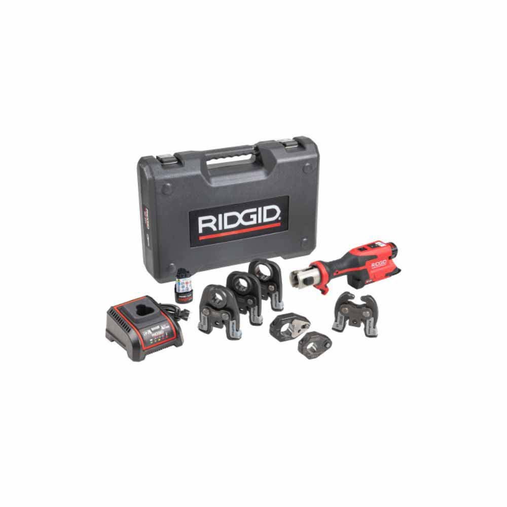 Ridgid 78228 RP 251 Press Tool Battery Kit(1/2"-1")MegaPress Jaws and (1/2"-3/4")Rings with Actuator