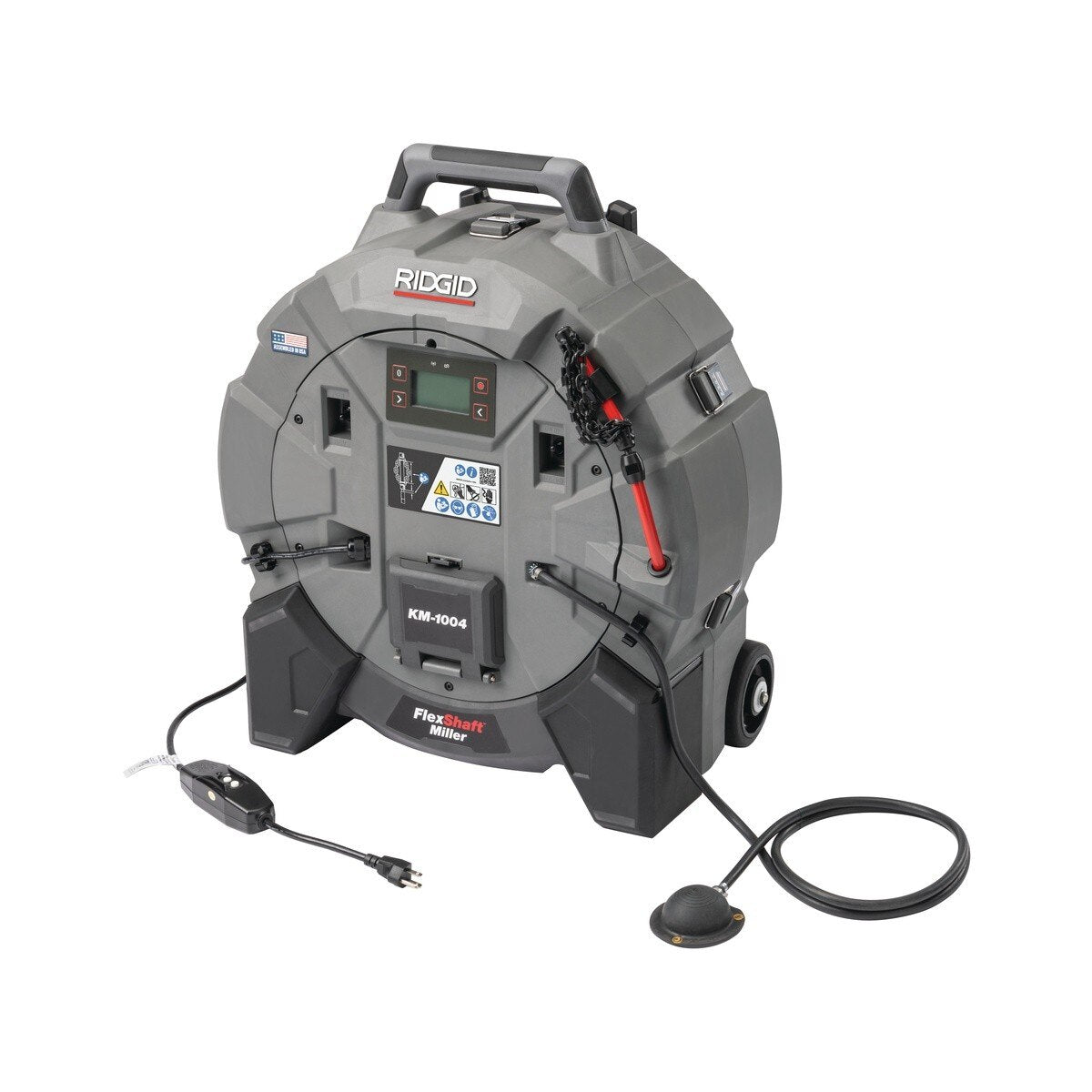 Ridgid 79713 FlexShaft KM-1004 Milling Machine Hybrid Power for 1-1/4" to 4" Pipes Tool Only - 5