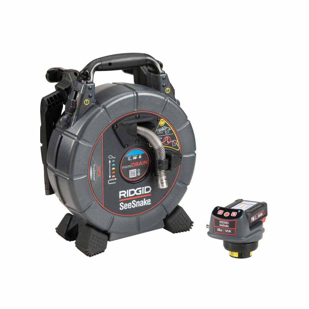 Ridgid 80653 SeeSnake mircroDRAIN APX & CSx Via System with TruSense - 1 Battery and 1 Charger Included - 2