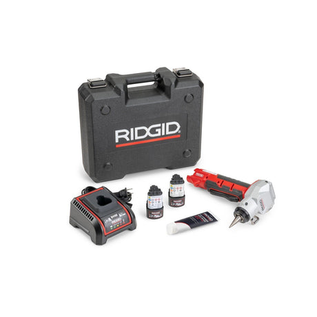 Ridgid 80773 RPE 100 PEX Type A Expansion Battery Kit with AutoReturn and Expander Heads 3-8" to 1"