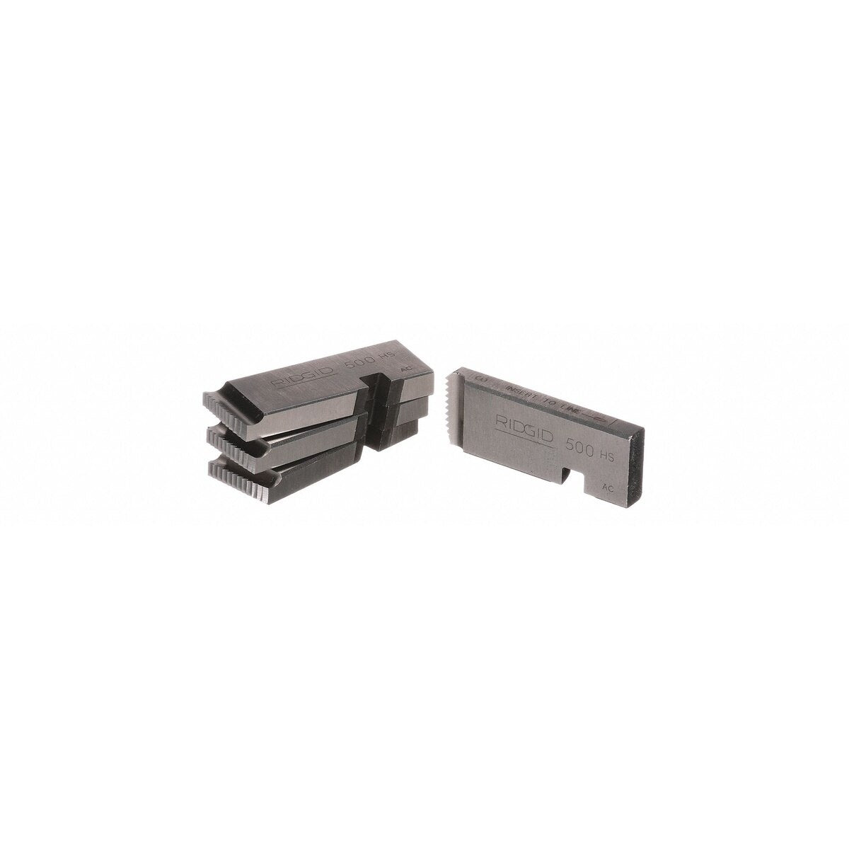 Ridgid 50715 1/2" NPT High Speed Steel Replacement Pipe Die Set for 500A Mono Heads (4 Piece Set)