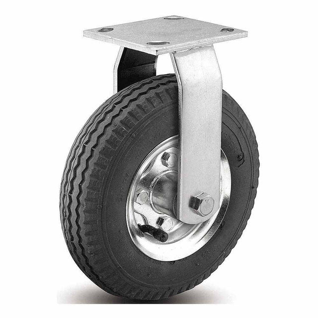 California Caster I3419-8 Top Plate Rigid Caster with 8 in. Pneumatic Wheel, 310 lb Capacity