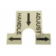 Ridgid 14393 Models 122 and 122XL Indexing Decal for Handle