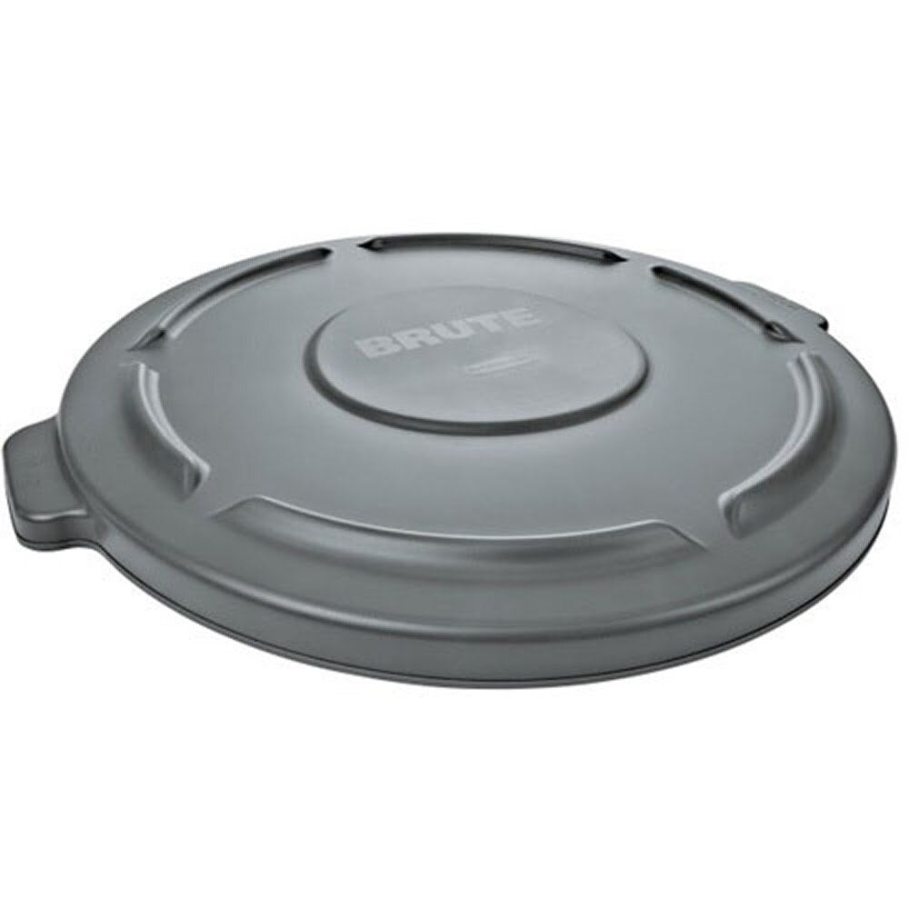 Rubbermaid 1779733 Brute Round Trash Can Lid, Flat, Blue