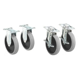 Rubbermaid 1997371 5" Utility Cart Replacement Caster Set for FG4500 and FG4520 Series Carts (4 Pack)