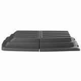 Rubbermaid FG102800BLA Domed Hinged Lid for Tilt Trucks 1011 and 1013 - 3