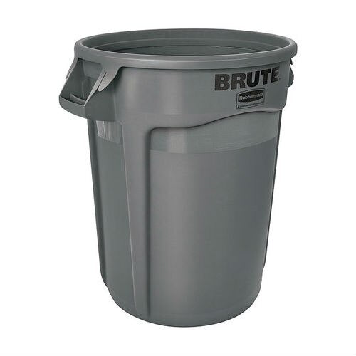 Rubbermaid FG263200GRAY BRUTE Container/Trash Can without Lid (2632) - 2