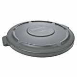 Rubbermaid FG264560GRAY BRUTE Lid for 44 Gallon Round Container - 2