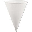 Rubbermaid FG2B4112WHT 6 Oz White Disposable Cone Paper Cups for Cup Dispensers (200 Pack)