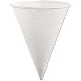 Rubbermaid FG2B4112WHT 6 Oz White Disposable Cone Paper Cups for Cup Dispensers (200 Pack)