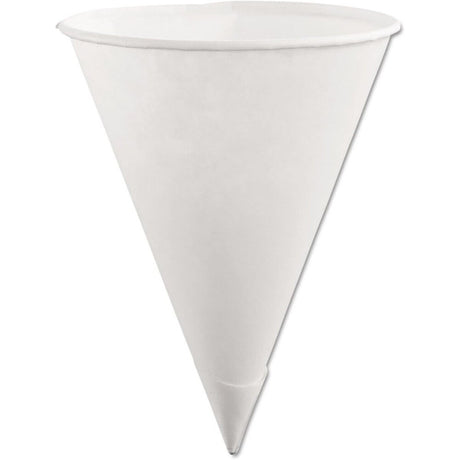 Rubbermaid FG2B4112WHT 6 Oz White Disposable Cone Paper Cups for Cup Dispensers (200 Pack)