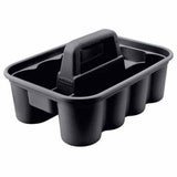 Rubbermaid FG315488BLA Deluxe Carry Caddy Black Cleaning Supply Organizer - 2