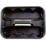 Rubbermaid FG315488BLA Deluxe Carry Caddy Black Cleaning Supply Organizer - 3