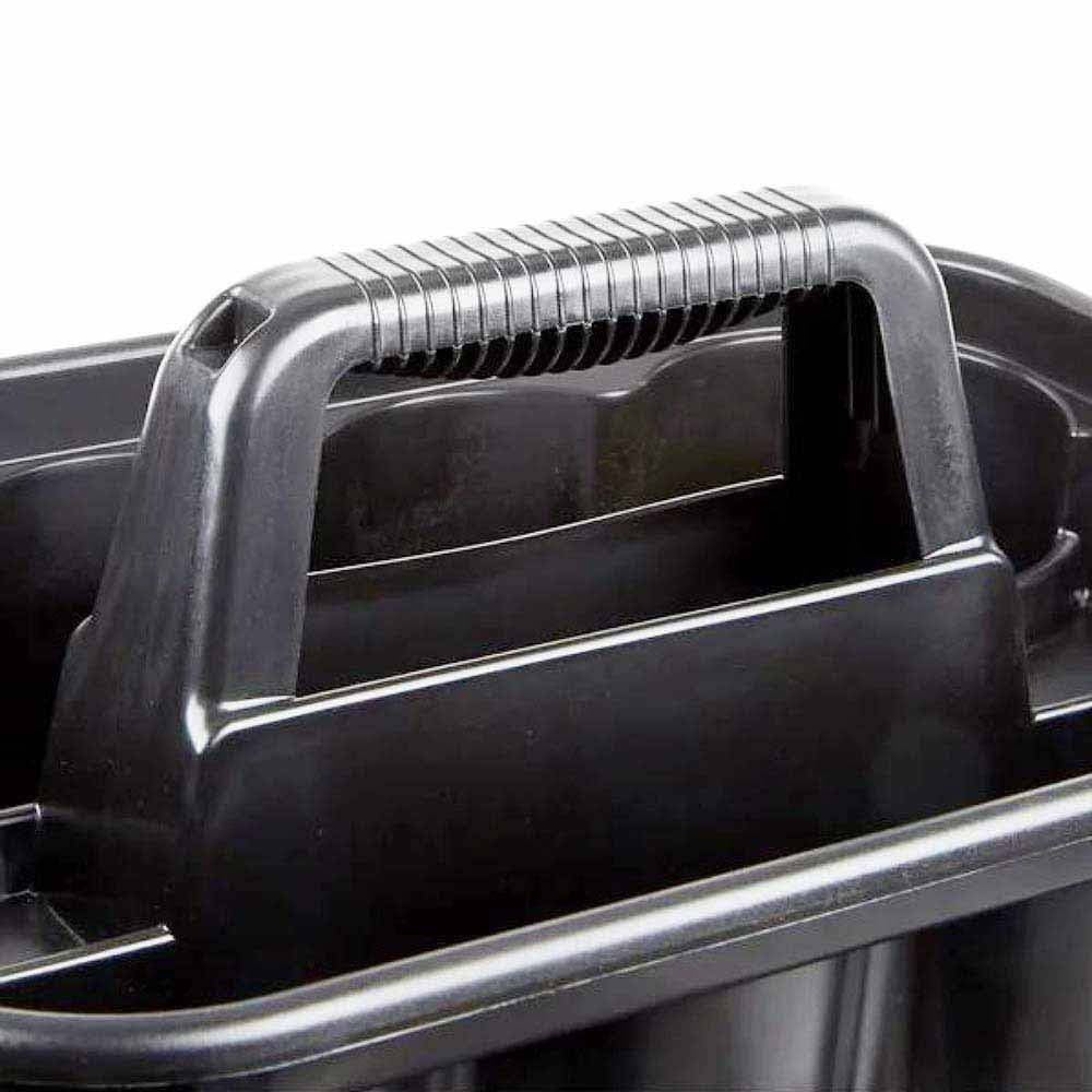 Rubbermaid FG315488BLA Deluxe Carry Caddy Black Cleaning Supply Organizer - 4