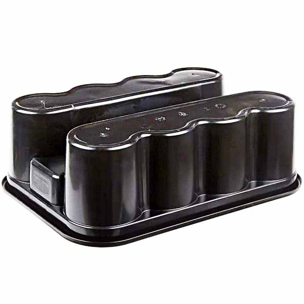 Rubbermaid FG315488BLA Deluxe Carry Caddy Black Cleaning Supply Organizer - 5
