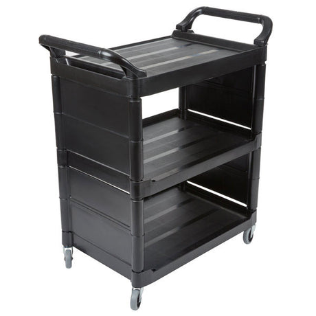 Rubbermaid FG342100BLA Utility Cart with 3" dia (7.6 cm) Swivel Casters and End Panels