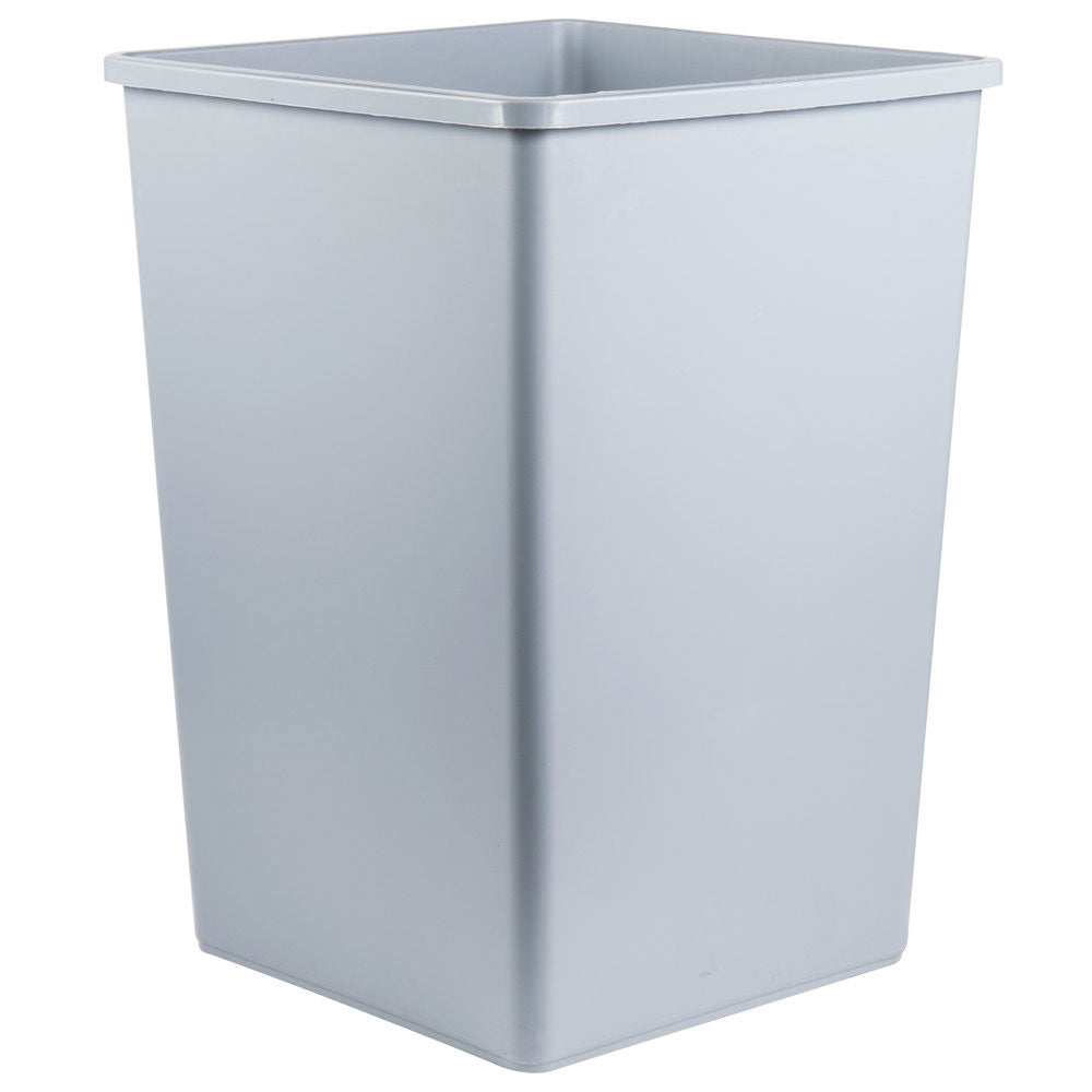 Rubbermaid FG395800GRAY Untouchable Square Container/Trash Can