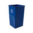 Rubbermaid FG395973BLUE Square Recycling Container