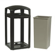 Rubbermaid FG397500BLA Landmark Series Classic Container/Trash Can, Dome Top Frame with 3959