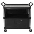 Rubbermaid FG409500BLA Xtra Equipment Cart