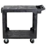 Rubbermaid FG450589BLA Heavy-Duty Flat Handle Utility Cart, Flat Shelf, Small, 500 lb. Capacity - Black - 2