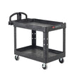 Rubbermaid FG452088BLA Heavy-Duty Utility / Service Cart (Black)