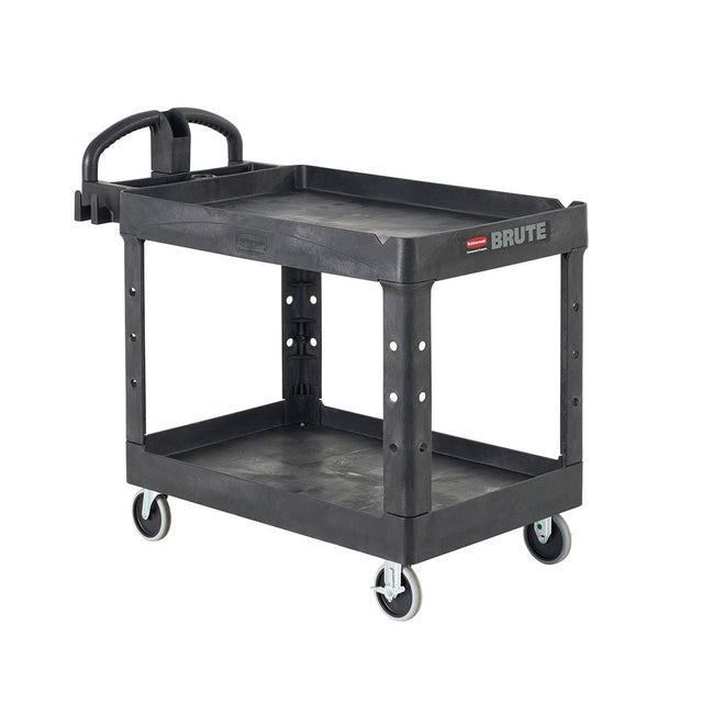Rubbermaid FG452088BLA Heavy-Duty Utility / Service Cart (Black)