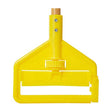 Rubbermaid FGH116000000 Invader® Side Gate Wet Mop Handle, Large Yellow Plastic Head, Hardwood Handle