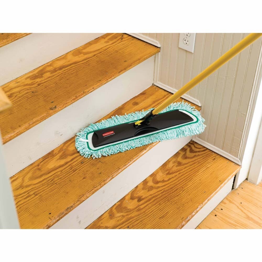Rubbermaid FGQ40800GR00 18" Standard Microfiber Dust Mop with Fringe - 2