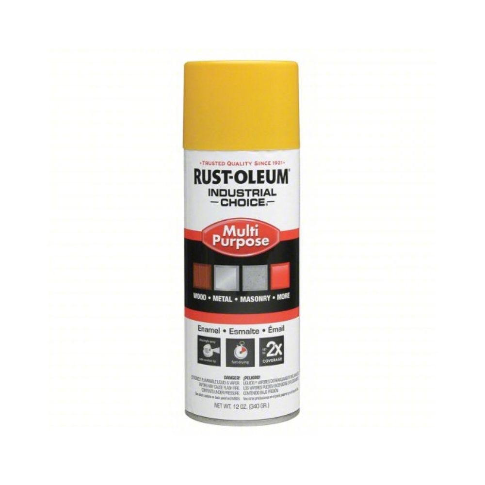 Rust-Oleum 1644830 12 oz OSHA Safety Yellow Multi-Purpose Enamel Spray Paint