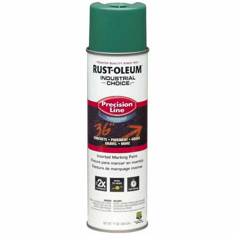 Rust-Oleum 1834838 M1800 APWA Safety Green Inverted Marking Spray Paint (17 oz)