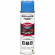 Rust-Oleum 205176 M1800 Precision Line Inverted Water-Based Marking Spray Paint, Fluorescent Blue (17 oz)