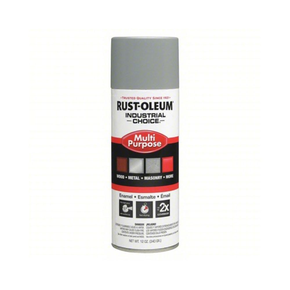 Rust-Oleum 214645 1600 Multi-Purpose ANSI 61 Light Gray Gloss Enamel Spray Paint