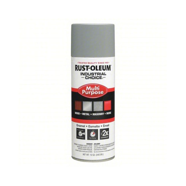 Rust-Oleum 214645 1600 Multi-Purpose ANSI 61 Light Gray Gloss Enamel Spray Paint