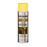 Rust-Oleum 2544838 15 oz Professional Inverted Marking Spray Paint High-Visibility Yellow