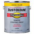 Rust-Oleum 2548402 Flat Yellow Exterior Traffic Striping Paint Fast Drying